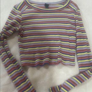 Colorful Striped Women's Top